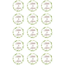 Papel de azúcar - Nombres nº 2 - Impresión comestible personalizada