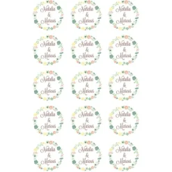 Papel de azúcar - Nombres nº 4 - Impresión comestible personalizada