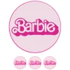 Papel de azúcar palabra Barbie 20 cm - María Lunarillos