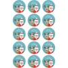 Papel de azúcar Papá Noel 5 cm (15) - María Lunarillos