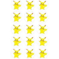 Papel de azúcar Pokémon Pikachu 5 cm (15) - María Lunarillos