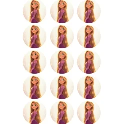 Papel de azúcar Rapunzel - 5 cm (15) - María Lunarillos