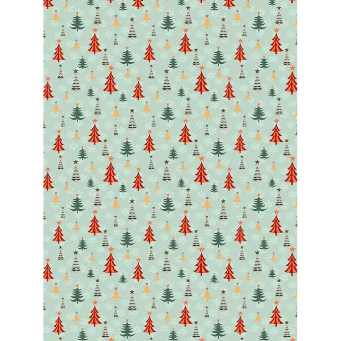 Papel de azúcar Árboles de Navidad (A4) - María Lunarillos
