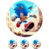 Papel de azúcar Sonic 2 - 20 cm - María Lunarillos
