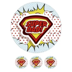 Papel de azúcar Super Dad 20 cm - María Lunarillos