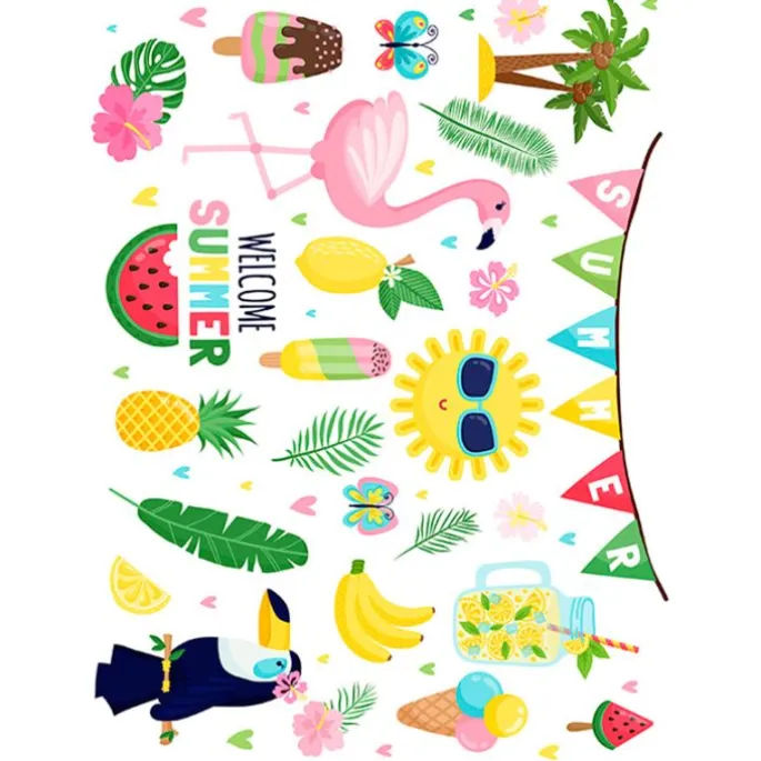 Papel de azúcar Welcome Summer A4 - María Lunarillos