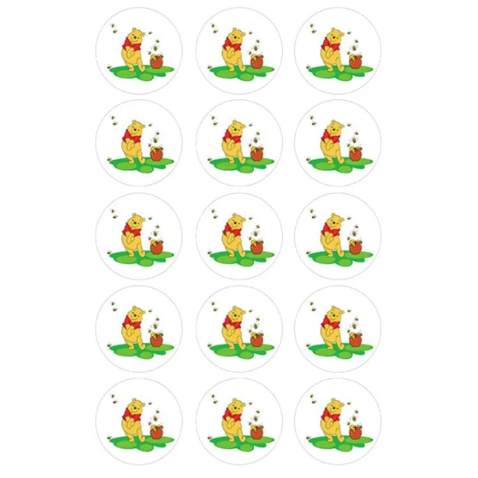 Papel de azúcar Winnie the Pooh 5 cm (15) - María Lunarillos