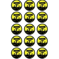 Papel de azúcar zombi y tumbas Halloween 5 cm (15) - María Lunarillos