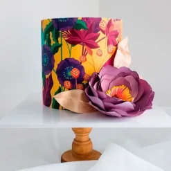Papel de fibra vegetal - Círculo de 20 cm - Impresión personalizada