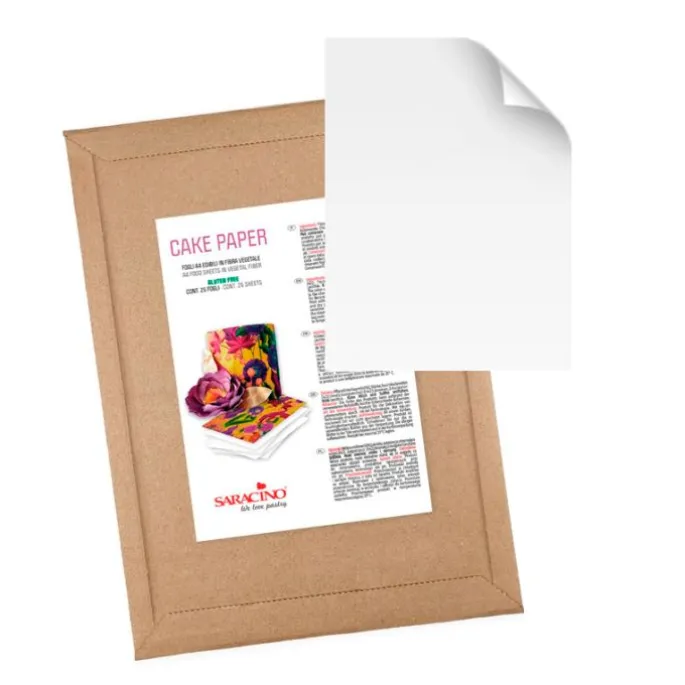 Papel de fibra vegetal (1 hoja) - Sin gluten - Saracino