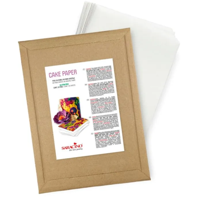 Papel de fibra vegetal (25 hojas) - Sin gluten - Saracino