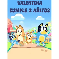 Papel de oblea Bluey - Texto corto personalizado A4 - Impresión personalizada