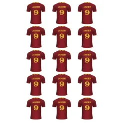 Papel de oblea - Camiseta fútbol España nombre y número 5 cm (15) - Impresión personalizada