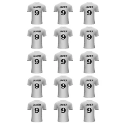Papel de oblea - Camiseta fútbol Real Madrid nombre y número 5 cm (15) - Impresión personalizada