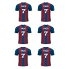 Papel de oblea - Camiseta fútbol Barcelona nombre y número 8 cm (6) - Impresión personalizada