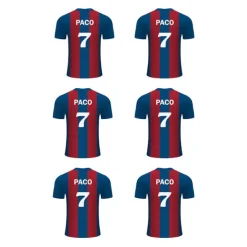 Papel de oblea - Camiseta fútbol Barcelona nombre y número 8 cm (6) - Impresión personalizada