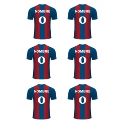Papel de oblea - Camiseta fútbol Barcelona nombre y número 8 cm (6) - Impresión personalizada