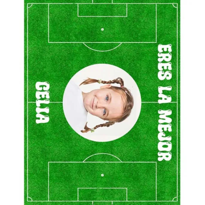 Papel de oblea Campo de fútbol - Foto y Rótulo A4 - Impresión personalizada