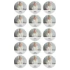 Papel de oblea con foto, nombre y fecha personalizada círculo 5 cm (15) - Mi Bautizo