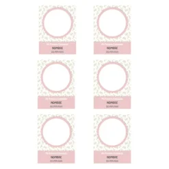 Papel de oblea con foto, nombre y fecha personalizada - Mi primera Comunión rosa 6 x 8 cm (6)