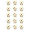 Papel de oblea - 15 círculos iguales de 5 cm Nombres y rótulo Animalitos - Impresión personalizada