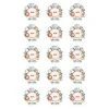 Papel de oblea - 15 círculos iguales de 5 cm Nombre animalitos selva - Impresión personalizada