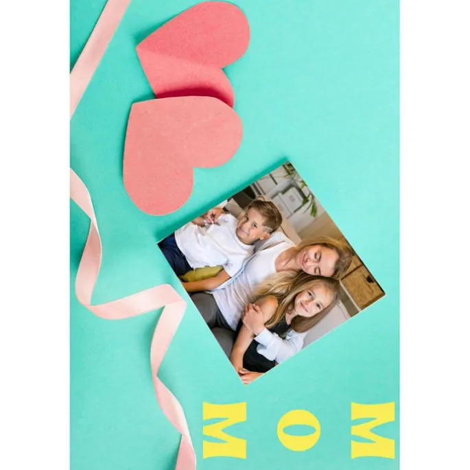 Papel de oblea - Día de la Madre con foto personalizada A4 - Impresión personalizada