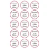 Papel de oblea - 15 diseños iguales en Círculos de 5 cm Nombre y fecha Mi primera comunión - Impresión personalizada
