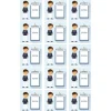 Papel de oblea - 15 diseños iguales en Cuadrados de 5 cm Mi primera comunión (azul) con foto personalizada