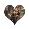 Papel de oblea grueso - Corazón de 20 cm - Impresión comestible personalizada