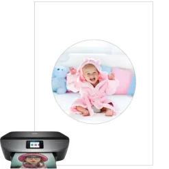 Papel de oblea grueso - Círculo de 15 cm - Impresión comestible personalizada