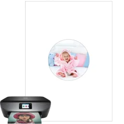 Papel de oblea grueso - Círculo de 10 cm - Impresión comestible personalizada