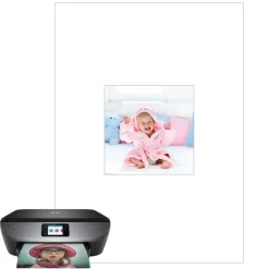Papel de oblea grueso - Cuadrado de 10 cm - Impresión comestible personalizada