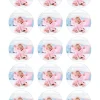 Papel de oblea grueso - 15 fotos iguales en Círculos de 5 cm - Impresión comestible personalizada