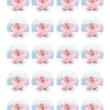 Papel de oblea grueso - 20 fotos iguales en Círculos de 4 cm - Impresión comestible personalizada