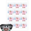 Papel de oblea grueso - 12 fotos iguales en Cuadrados de 6 cm - Impresión comestible personalizada