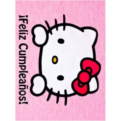 Papel de oblea - Hello Kitty con texto corto personalizado A4 - Impresión personalizada