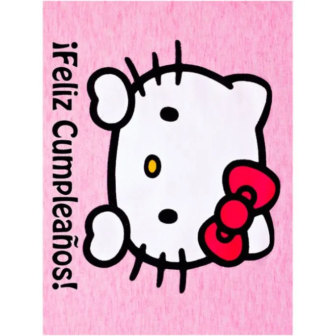 Papel de oblea - Hello Kitty con texto corto personalizado A4 - Impresión personalizada