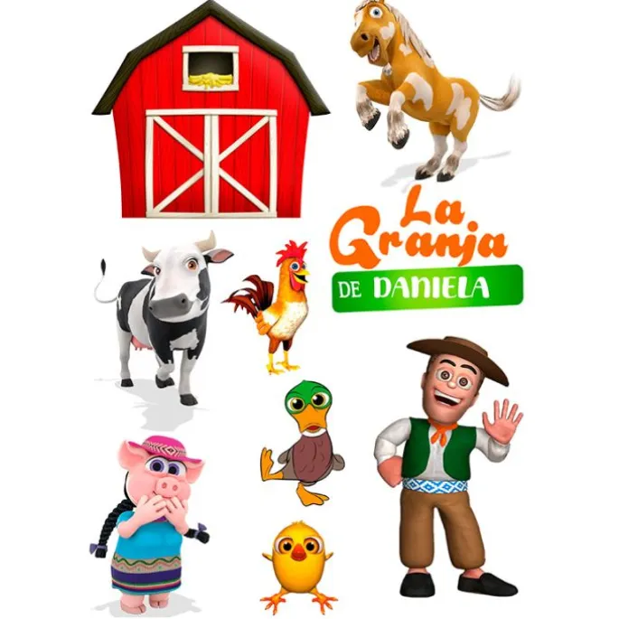 Papel de oblea - La granja de Zenón nombre personalizado A4 - Impresión personalizada