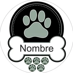 Papel de oblea - Nombre mascota perro o gato 20 cm - Impresión personalizada