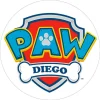Papel de oblea - Nombre Patrulla Canina 20 cm - Impresión personalizada