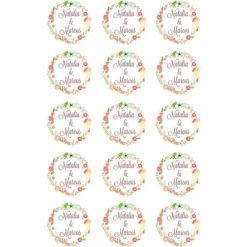 Papel de oblea - Nombres nº 1 - Impresión personalizada