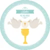 Papel de oblea - Nombre y fecha Eucaristía Comunión 20 cm - Impresión personalizada