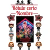 Papel de oblea Stranger Things - Nombre y Rótulo personalizado A4 - Impresión personalizada