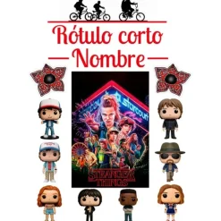 Papel de oblea Stranger Things - Nombre y Rótulo personalizado A4 - Impresión personalizada