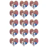 Papel multitransfer para merengues, chocolate e isomalt - 15 fotos iguales en Corazones de 5 cm - Impresión personalizada
