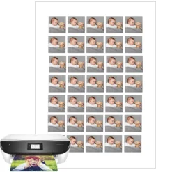 Papel multitransfer para merengues, chocolate e isomalt - 35 fotos iguales en Cuadrados de 3 cm - Impresión personalizada