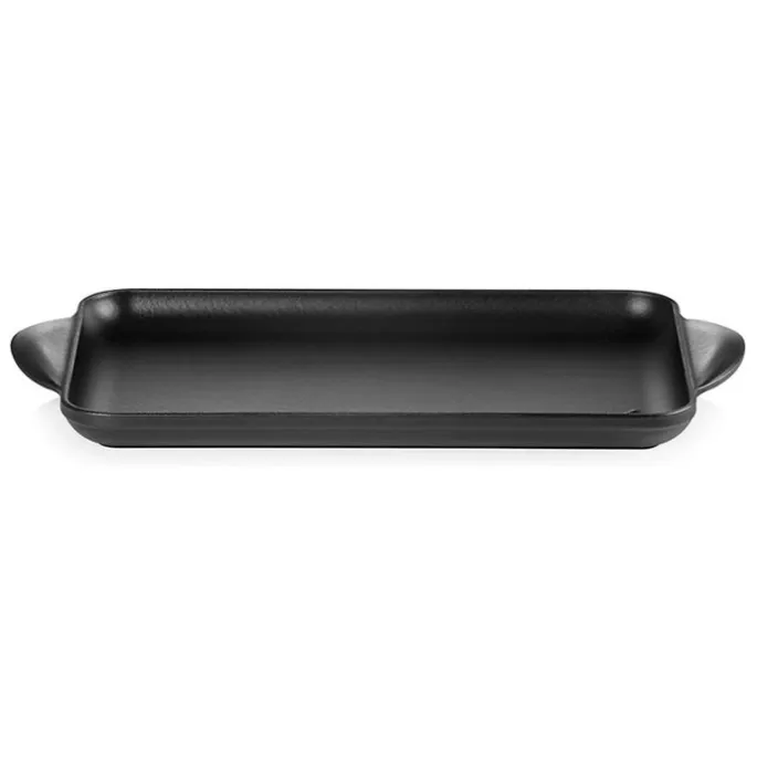 Parrilla lisa rectangular negra 31,5 cm - Hierro fundido - Le Creuset