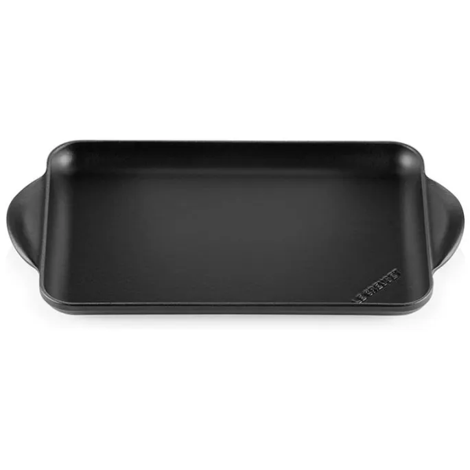 Parrilla lisa rectangular negra 31,5 cm - Hierro fundido - Le Creuset