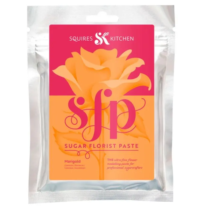 Pasta de flores naranja caléndula 100 g - Sin gluten - Squires Kitchen